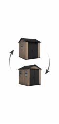 Zahradní domek Keter Apex 7,5 x 7 Ashwood, s podlahou