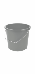 Kryt na kbelík Tontarelli s kovovou rukojetí 10 l, severská šedá
