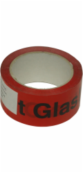 Lepicí páska "Pozor, sklo" 50 mm x 66 m