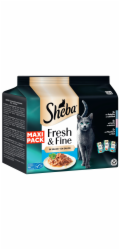 Sheba mokré krmivo pro kočky Fresh & Fine treska losos tuňák maxipack 15 x 50 g