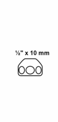 Převlečná matice Kirchhoff s kompresním fitingem, chrom, 18,7 mm (1/2") x 10 mm