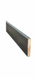 Döllken Profiles Borovicová soklová lišta, antracitová, 60 mm x 9 mm, délka 2400 mm