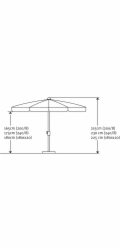 Schneider Schirme Deštník Schneider 180 cm x 120 cm antracitový s push-up mechanismem