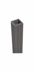 Sonstige WPC sloupek s krytkou včetně kotvy na sloupek 240 x 7 x 7 cm světle šedý