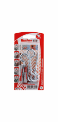 Fischer Hmoždinky DuoPower O 8 mm x 40 mm RH K 4 kusy s kulatým hákem