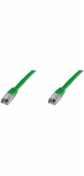 Patchkabel S/FTP,Cat6,2xRJ45, 0,5m zelený