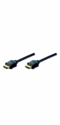 Digitus Připojovací kabel HDMI High Speed, typ A M/M, 2,0 m, Ultra HD 60p, zlatý, bl