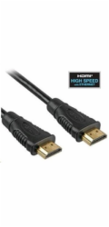 PREMIUMCORD Kabel HDMI 3m High Speed + Ethernet (v1.4), zlacené konektory