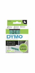 Dymo D1 paska 12 mm x 7 m cerna na zelene 45019