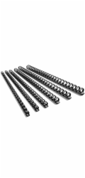 Plastové hřbety 12,5 mm, černé