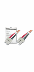 DIGITUS Fiber Optic Patch Cord, SC to SC, Multimode,OM2, 50/125 µ, Duplex Length 3m