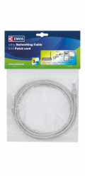 Kabel EMOS RJ-45 M, RJ-45 M, 3m, šedý S9124