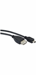 GEMBIRD Kabel USB 2.0 A-Mini B OTG 15cm (F/M, pro tablety a smartphone)