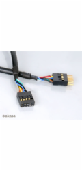 AKASA kabel prodloužení interního USB portu, 40cm