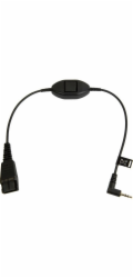 Jabra Cord, QD-Jack 2,5mm, 0,3m, straight