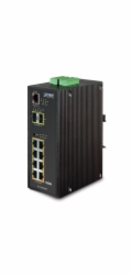 Planet IGS-10020HPT PoE switch 8x 1000Base-T, 2x SFP, 802.3at 270W, IP30, -40 až 75°C, SNMP, IGMPv3, IPv6