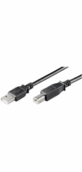 PREMIUMCORD Kabel USB 2.0 A-B propojovací 2m, barva černá