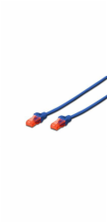 Digitus Ecoline Patch Cable, UTP, CAT 6e, AWG 26/7, modrý 3m, 1ks