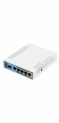 MikroTik hAP ac, 720MHz CPU, 128MB RAM, 5x LAN, 2.4+5GHz,Wi-Fi 802.11b/g/n/ac, SFP slot, vč. L4