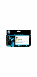 HP 72 Yellow DJ Ink Cart, 130 ml, C9373A