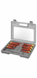 Sada šroubováků 8ks, elektrikářský, + zkoušečka napětí v kufříku