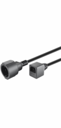 PREMIUMCORD Prodlužovací přívod 230V s EURO konektorem C14 (IEC connection) , 20cm