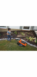 Black+Decker Sekačka na trávu LM2000 (oranžová/černá, 2000 W, funkce 3 v 1)