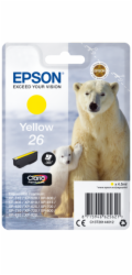Epson 26 - 4.5 ml - žlutá - originální - blistr - inkoustová cartridge - pro Expression Premium XP-510, 520, 600, 605, 610, 615, 620, 625, 700, 710, 720, 800, 810, 820