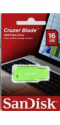 SanDisk Cruzer Blade 16GB USB2.0 elektricky zelená 45019825