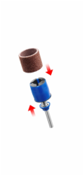 Dremel EZ SpeedClic SC407, brusný trn a brusný pás, 3dílný