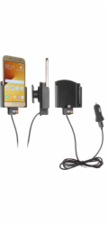 Brodit držák do auta nastavitelný s USB-C a nabíjením z cig. zapalovače/USB š.62-77 mm, tl. 6-10