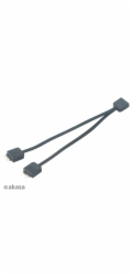 AKASA - RGB LED kabel-splitter adresovatelný 12 cm