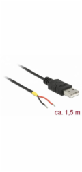 Delock Kabel USB 2.0 Typ-A samec > 2 x dráty bez konektoru 1,5 m Raspberry Pi
