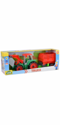 Lena Truxx Traktor s vlekem na seno, ozdobný karton