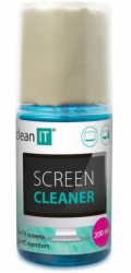 CLEAN IT Čistící roztok na obrazovky 200ml s utěrkou ve víčku