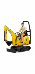 Bruder BWORLD Mikrobagr JCB s figurkou