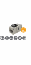 MULTIPACK 24 ks - rychlozařezávací keystone Solarix CAT6 STP SXKJ-6-STP-BK-NA