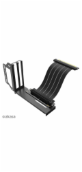 AKASA RISER BLACK PRO, Vertical GPU Holder + Premium PCIe 3.0 Riser cable