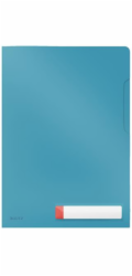 LEITZ L Desky na dokumenty  Cosy A4, neprůhledný PP 200 mic, 3 ks, klidná modrá