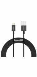 Baseus CALYS-A01 Superior Fast Charging Datový Kabel USB to Lightning 2.4A 1m Black
