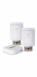 EVOLVEO Heat M30 Starter Pack, 2× chytrá termostatická hlavice na radiátor & centrální jednotka