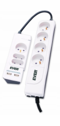 Ever Office Plus přepěťová ochrana 7 zásuvek 3 m bílá (T/LZ06OFF018/0000)