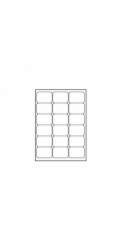 Logo A4 Label, Matte, White, 25 ks.