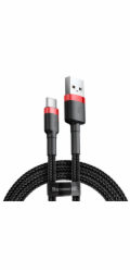 Baseus datový kabel Cafule USB-C 2m 2A červeno-černý