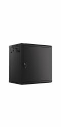 LANBERG RACK CABINET 19” WALL-MOUNT 12U/600X450 FOR SELF-ASSEMBLY WITH METAL DOOR BLACK   (FLAT PACK)