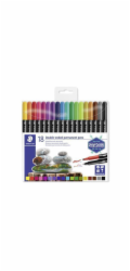 STAEDTLER Permanentní popisovače "Twin-tip", 18 barev, 0,4/2,0 mm, oboustranné 3187 TB18