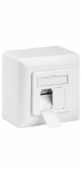 CAT 6a Class EA síťová zásuvka na/pod omítku 2x RJ45