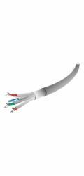 Propojovací kabel Cat.6A S / FTP LSZH 1m fialový