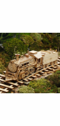 Hračka Robotime dřevěné 3D puzzle Parní lokomotiva