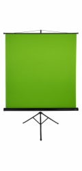AROZZI Green Screen/ zelené plátno pro fotografy a streamery/ mobilní trojnožka 90" (228 cm)/ 157 x 157 cm/ case černý